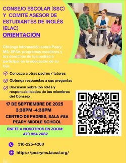 ¡Únase a nosotros para aprender todo sobre nuestros consejos de gobierno y cómo puede ser parte de la toma de decisiones de las escuelas! Please join us to learn all about our governance councils and how you can be a part of the schools' decision making!